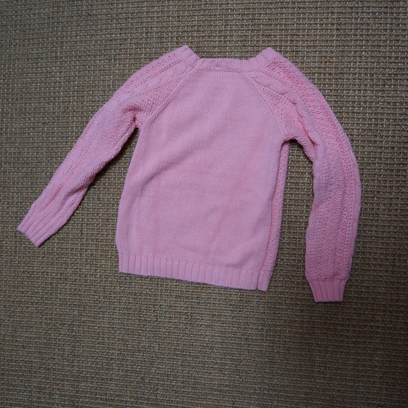 Girls Size 5 Carter's Pink Knit Sweater - Picture 3 of 3